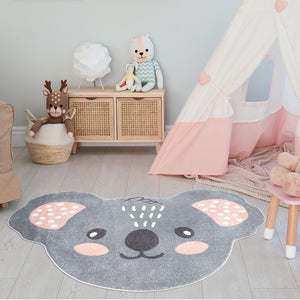 Tapis pour enfant en tête de koala Ruby