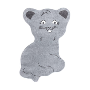 Tapis enfant en forme de chat Ruby