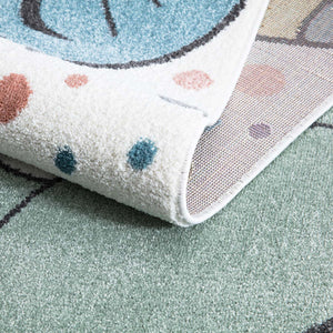 Tapis enfant avec des têtes d'animaux Ruby