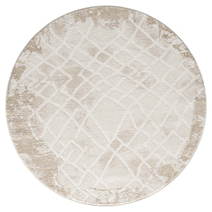 Tapis Crème au motif antique abstrait - ANTIK Antik