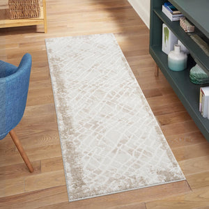 Tapis Crème au motif antique abstrait - ANTIK Antik