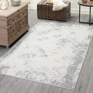 Tapis Crème au motif antique abstrait - ANTIK Antik