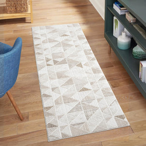 Tapis Crème au motif antique géométrique - ANTIK Antik