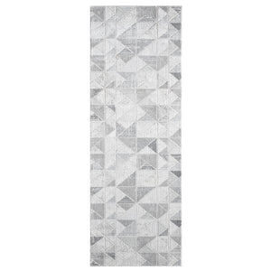 Tapis Gris au motif antique géométrique - ANTIK Antik