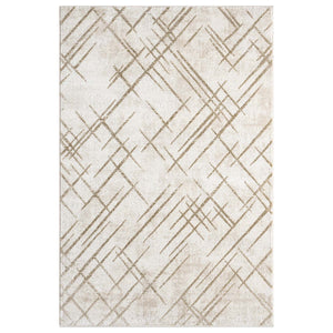 Tapis Crème style antique aux motifs graphiques - ANTIK Antik