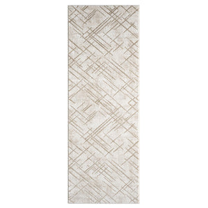 Tapis Crème style antique aux motifs graphiques - ANTIK Antik