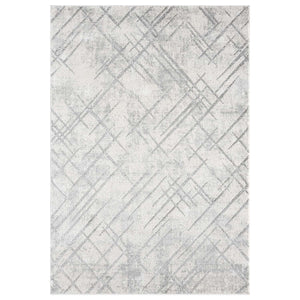 Tapis Gris style antique aux motifs graphiques- ANTIK Antik