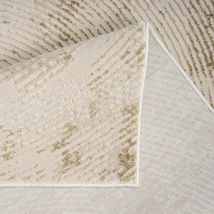 Tapis Beige style antique au motif marbré - ANTIK Antik