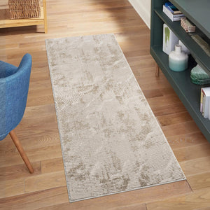 Tapis Beige style antique au motif marbré - ANTIK Antik