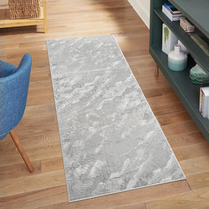 Tapis Gris style antique au motif marbré - ANTIK Antik