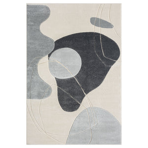 Tapis motifs abstrait gris - LIAH Liah