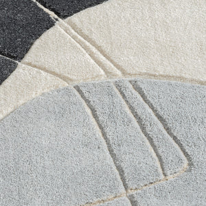 Tapis motifs abstrait gris - LIAH Liah