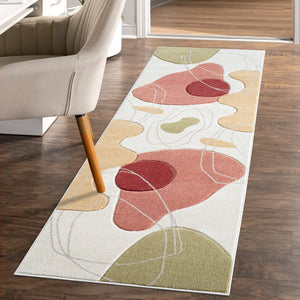 Tapis motifs abstraits multicolor - LIAH Liah