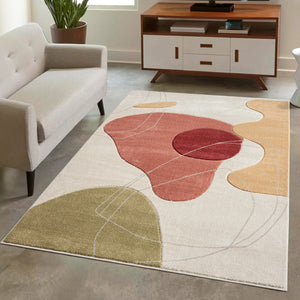 Tapis motifs abstraits multicolor - LIAH Liah