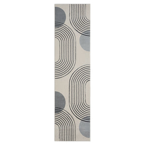 Tapis contemporain aux motifs abstraits gris Liah