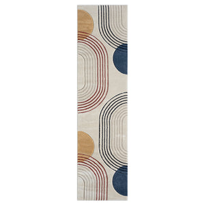 Tapis contemporain aux motifs abstraits multicolor - LIAH Liah