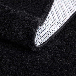 Tapis shaggy poils longs Noir - TALIN Talin