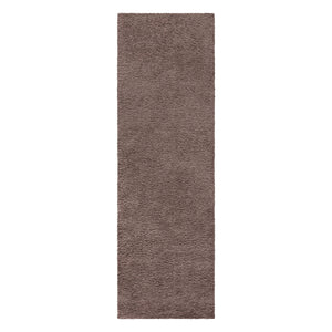 Tapis shaggy poils longs marron - TALIN Talin