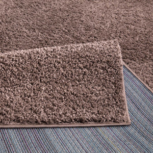 Tapis shaggy poils longs marron - TALIN Talin