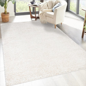 Tapis shaggy poils longs Crème - TALIN Talin