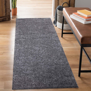 Tapis shaggy poils longs Anthracite - TALIN Talin