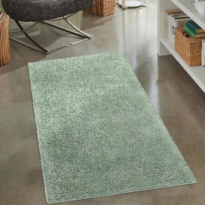 Tapis shaggy poils longs Vert - TALIN Talin