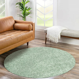 Tapis shaggy poils longs Vert - TALIN Talin