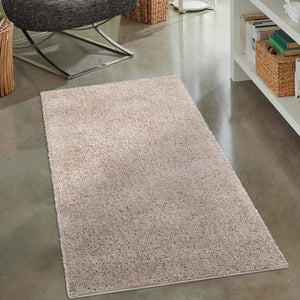 Tapis shaggy poils longs Beige - TALIN Talin