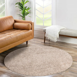 Tapis shaggy poils longs Beige - TALIN Talin