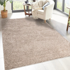 Tapis shaggy poils longs Beige - TALIN Talin