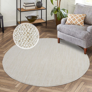 Tapis Laine bouclée Crème - ALEA Alea