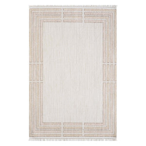 Tapis Laine bouclée Rose et Beige - ALEA Alea