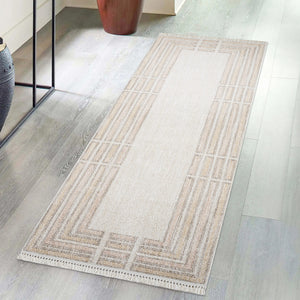 Tapis Laine bouclée Rose et Beige - ALEA Alea