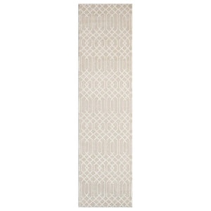 Tapis beige motif géométriques ton sur ton - CIANA Ciana