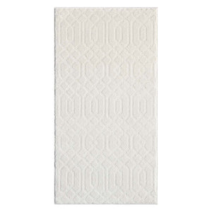 Tapis crème motif géométriques ton sur ton - CIANA Ciana