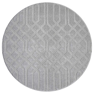 Tapis gris motif géométriques ton sur ton - CIANA Ciana