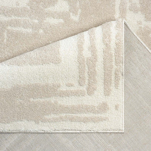 Tapis motif abstrait beige - CIANA Ciana