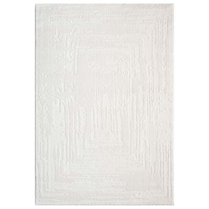 Tapis motif abstrait Crème - CIANA Ciana