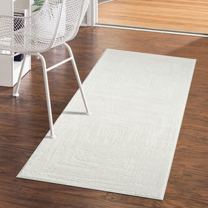 Tapis motif abstrait Crème - CIANA Ciana