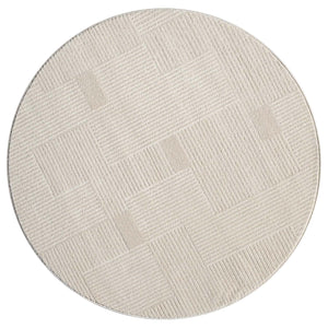 Tapis motif  lignes géométriques beige - CIANA Ciana