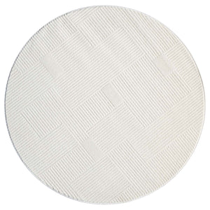 Tapis motif  lignes géométriques beige - CIANA Ciana