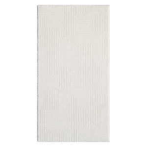 Tapis motif  lignes géométriques crème - CIANA Ciana