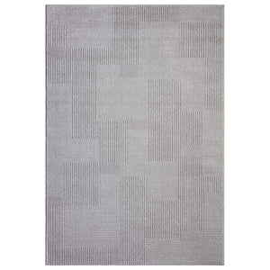 Tapis motif  lignes géométriques gris - CIANA Ciana