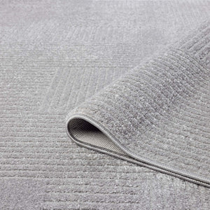 Tapis motif  lignes géométriques gris - CIANA Ciana