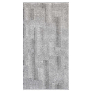 Tapis motif  lignes géométriques gris - CIANA Ciana