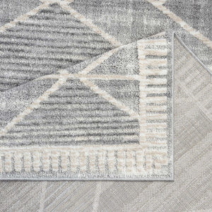 Tapis gris motif géométrique - CIANA Ciana