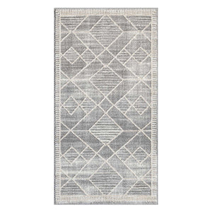 Tapis gris motif géométrique - CIANA Ciana