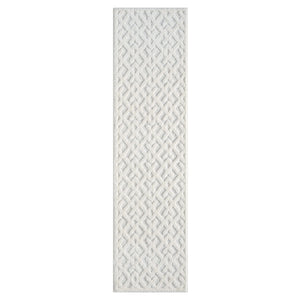 Tapis motif discret en relief crème - MADI Madi