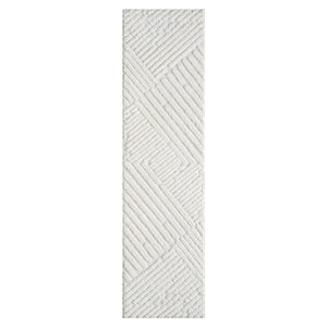 Tapis à motif discret en relief crème - MADI Madi