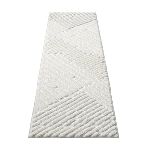 Tapis à motif discret en relief crème - MADI Madi